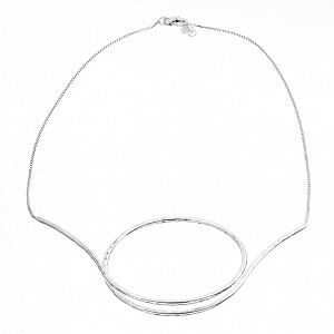 To Be - Collana in argento naturale